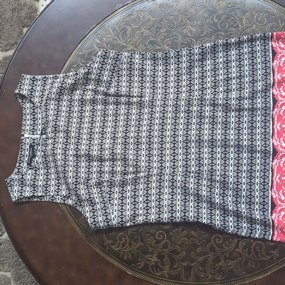 Women's Mario Serrano Blk/White pattern Dress Size: 12 NWT